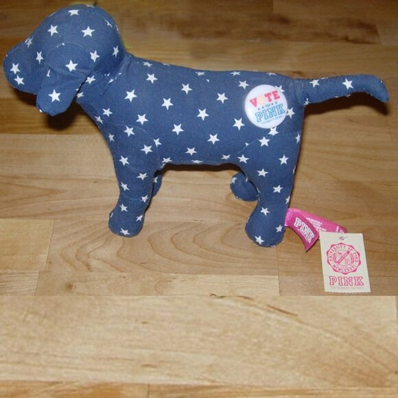 VS PINK Navy Blue w/Stars VOTE Mini Dog, 2008, w/ paper store tags - Picture 2 of 8